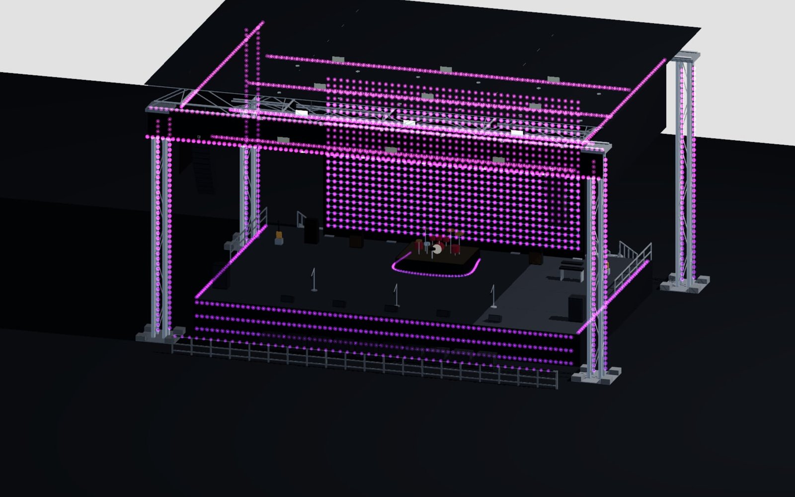 Architecture & Space example: Open-air stage with LED wall