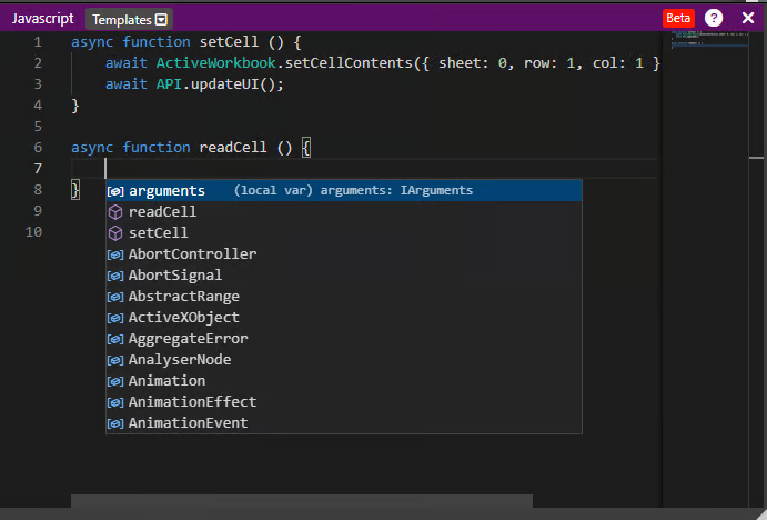 Scripting Code Example