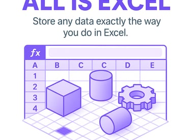 Excel parametric modeling in confBuild