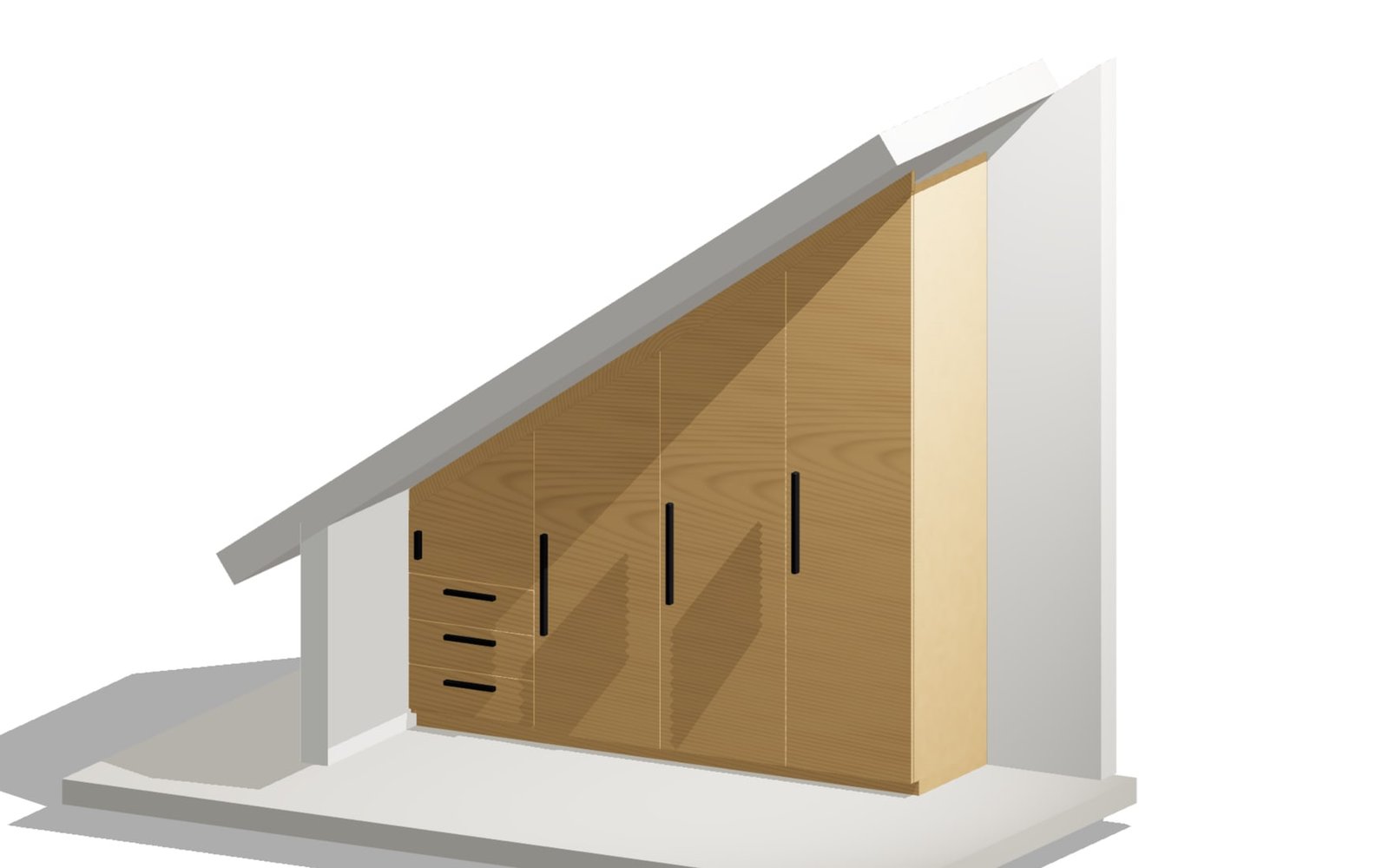 Möbel & Interieur example: Dachschrägen-Einbauschrank