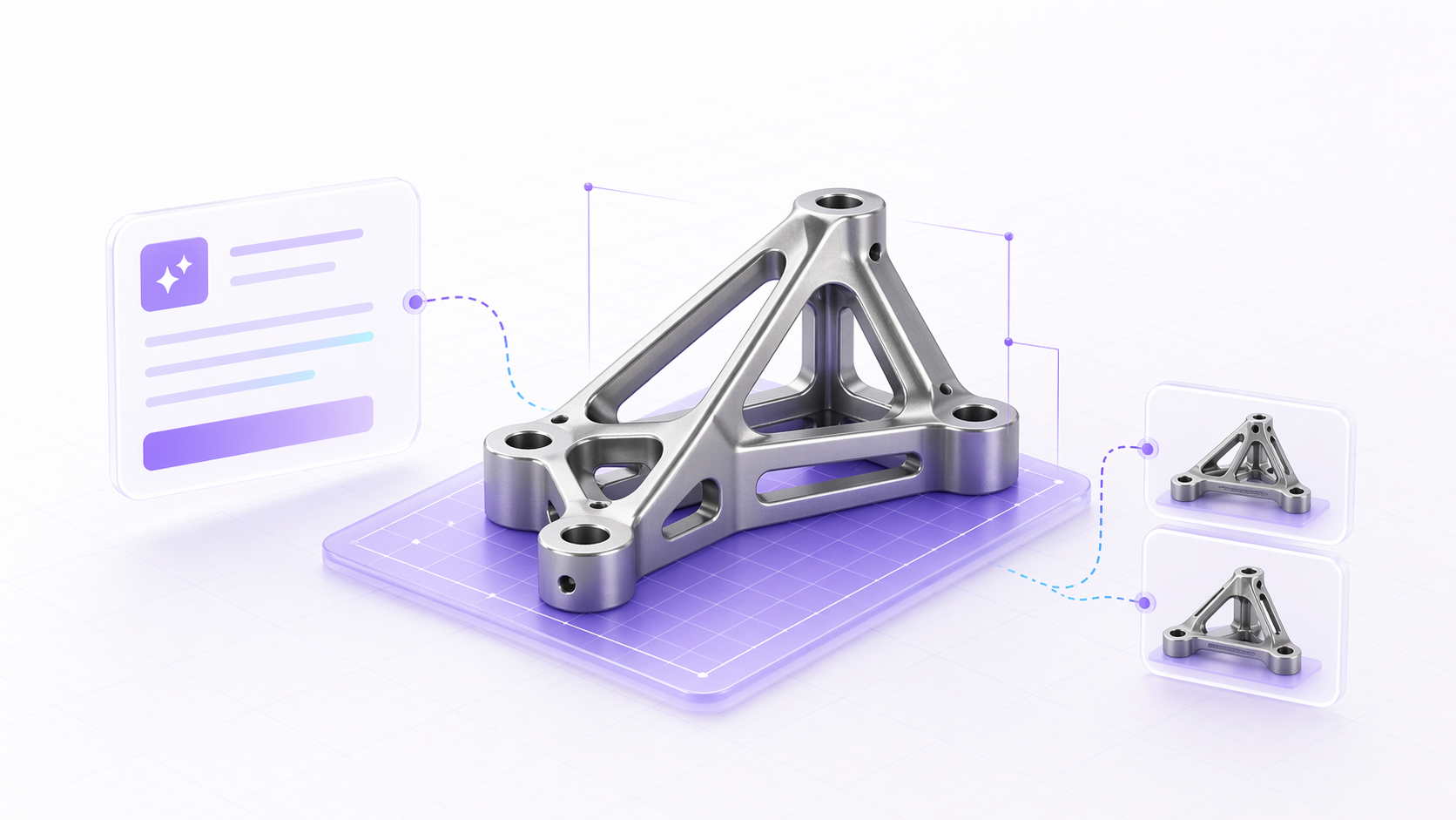 Editable rapid prototyping workflow from prompt to parametric variants