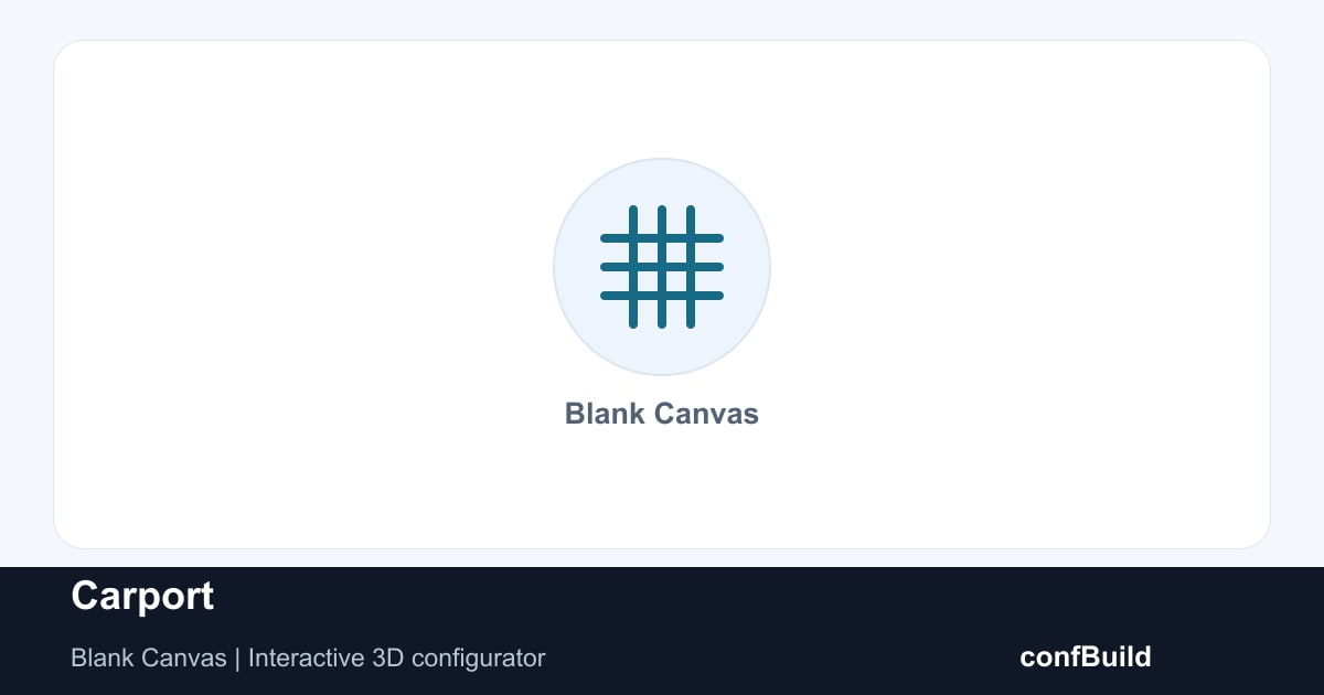 Carport 3D-Konfigurator