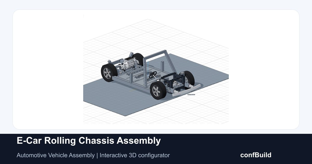 Öffentliches confBuild-Projekt E-Car Rolling Chassis Assembly
