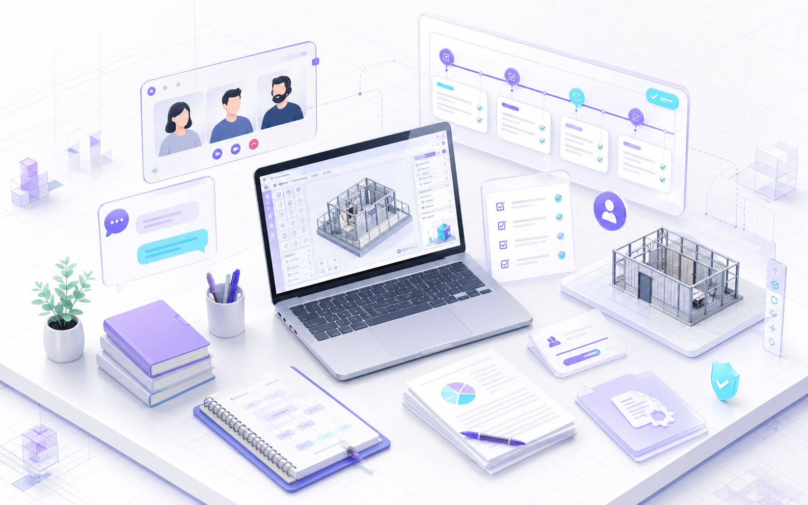Beratungsarbeitsplatz für confBuild Implementierungsservices mit Planung, Support, Dokumentation und Übergabe