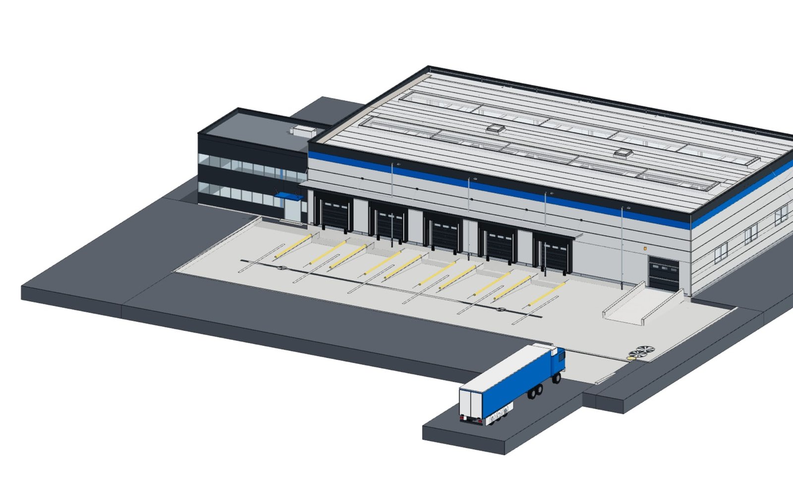 Architecture & Space example: Cross-Dock Logistics Centre