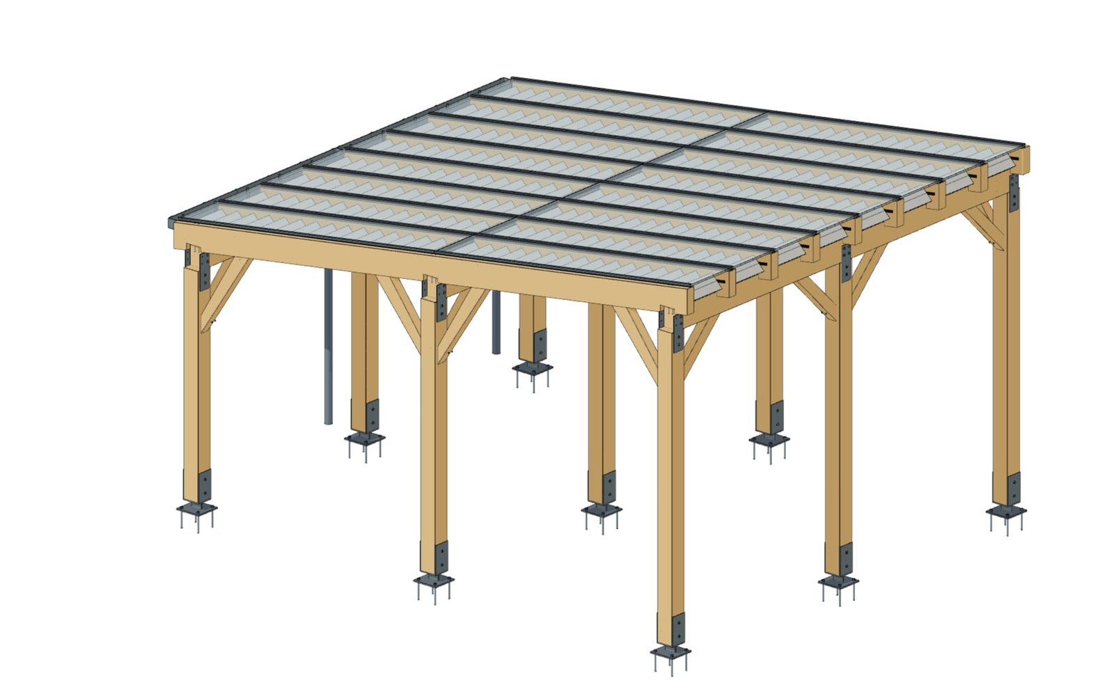 Timber construction: Timber carport
