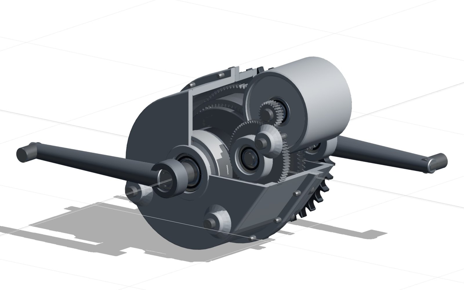Maschinenbau example: E-MTB-Mittelmotor mit eCVT