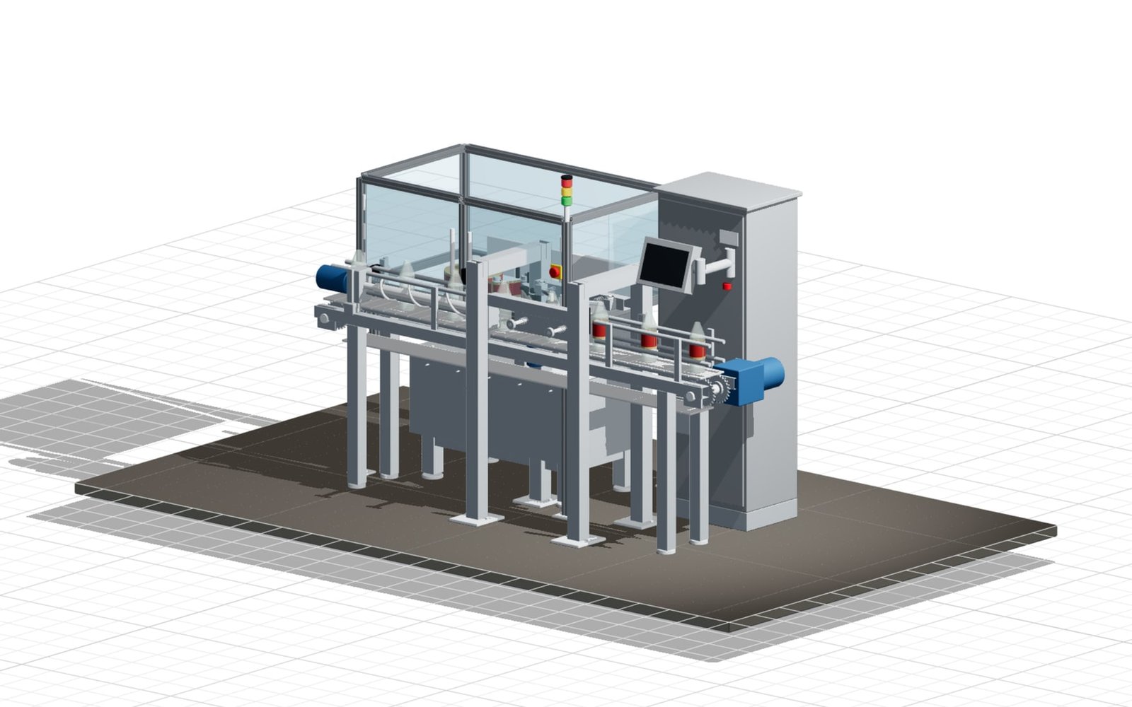 Maschinenbau example: Flaschen-Etikettiermaschine
