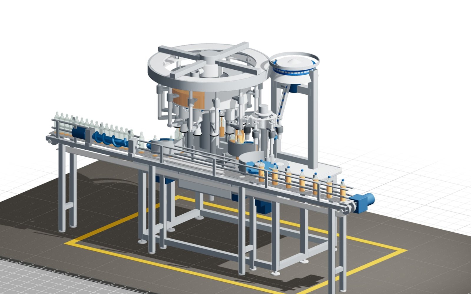 Industrial machines: Rotary filling monobloc