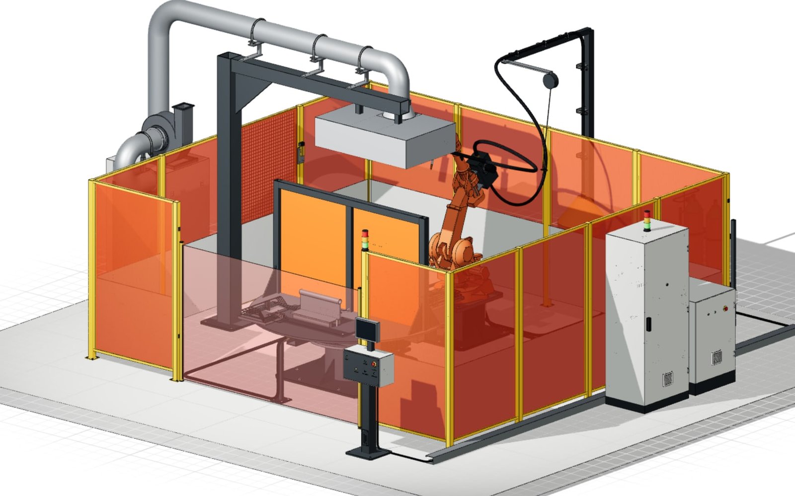 Industrial machines: Robotic welding cell